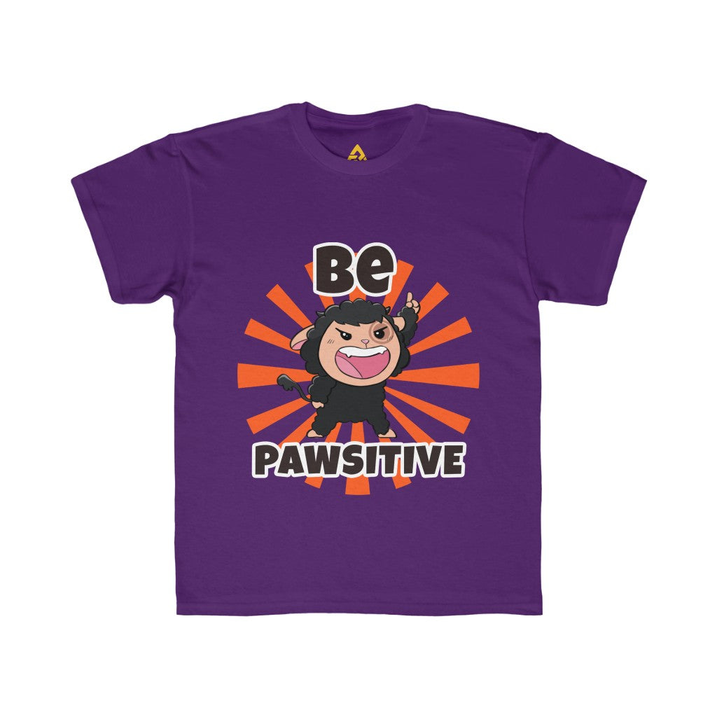 Pawi "Be Pawsitive" Kids Tee Unisex