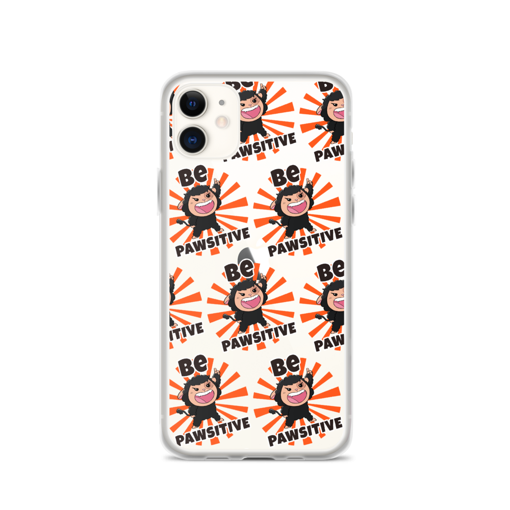 Pawi "Be Pawsitive" Kawaii Cute Cool iPhone Case For All Models