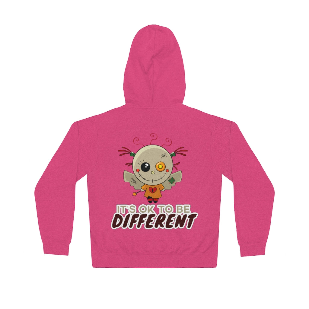 Duvu Doll "Be Different" Kawaii Cute Cool Unisex Adult Lightweight Hoodie