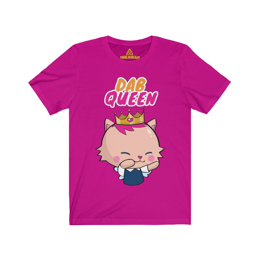 Lubella Cat Princess "Dab Queen" Kawaii, Cute Adult Jersey Color T-Shirt