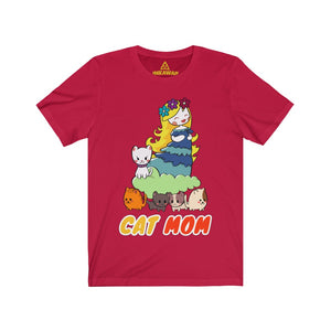 Chaska "Cat Mom" Kawaii Cute Adult Jersey Cool Color T-shirt