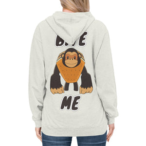 Kon Monkey "Bite Me" Exclusive Cool Unisex Adult Lightweight Hoodie