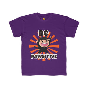 Pawi "Be Pawsitive" Kids Tee Unisex