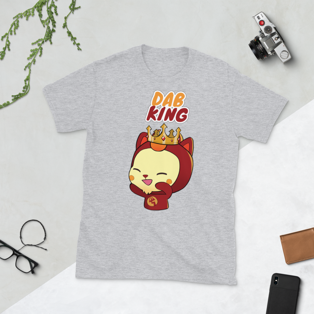 Nefasto Dog "Dab King" Kawaii Cute Cool Short-Sleeve Unisex Adult T-Shirt