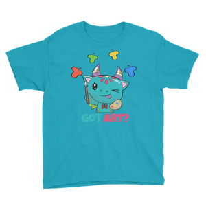 Puara The Pucara Cow "Got Art" Kawaii Cute Cool Pastel Color Youth T-Shirt