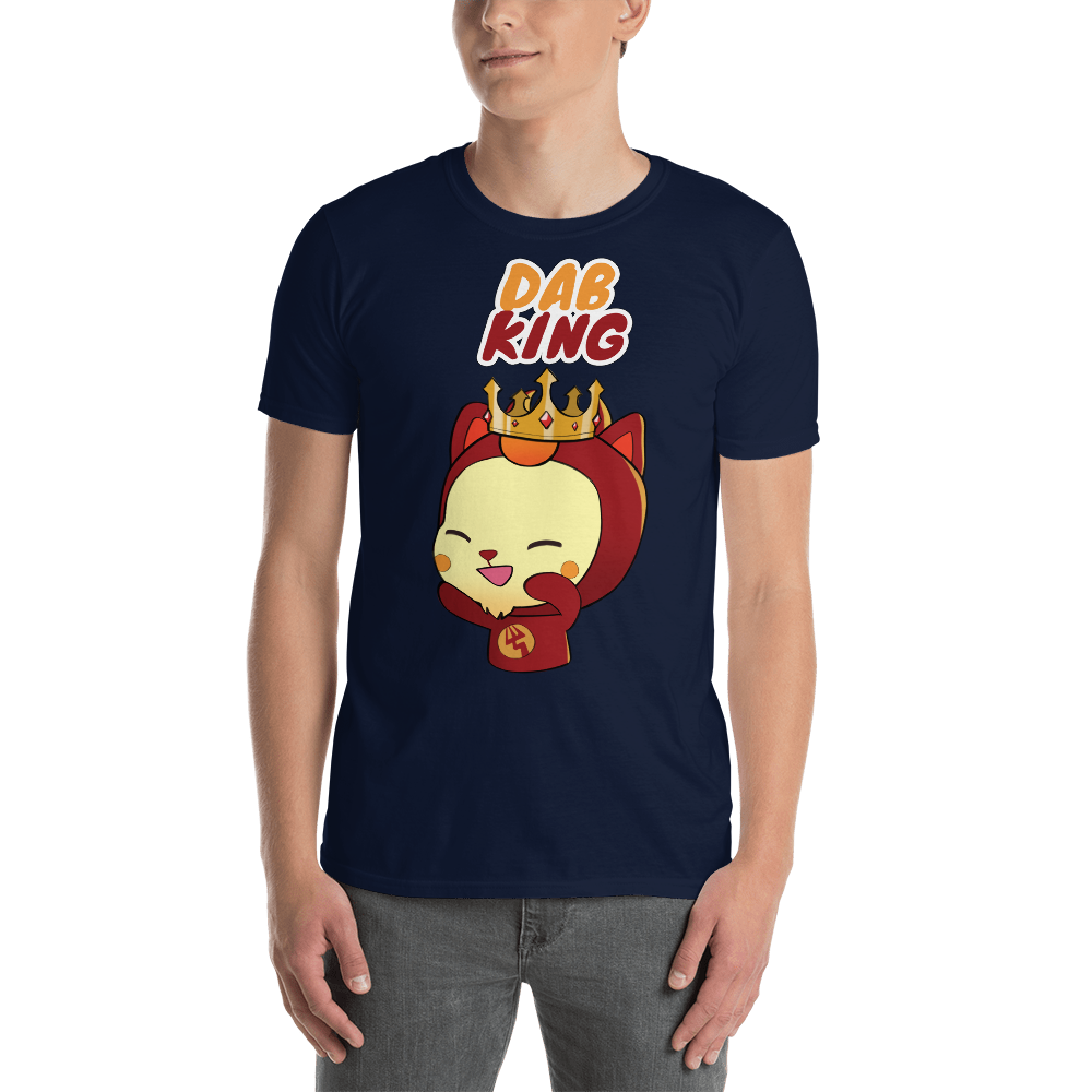 Nefasto Dog "Dab King" Kawaii Cute Cool Short-Sleeve Unisex Adult T-Shirt