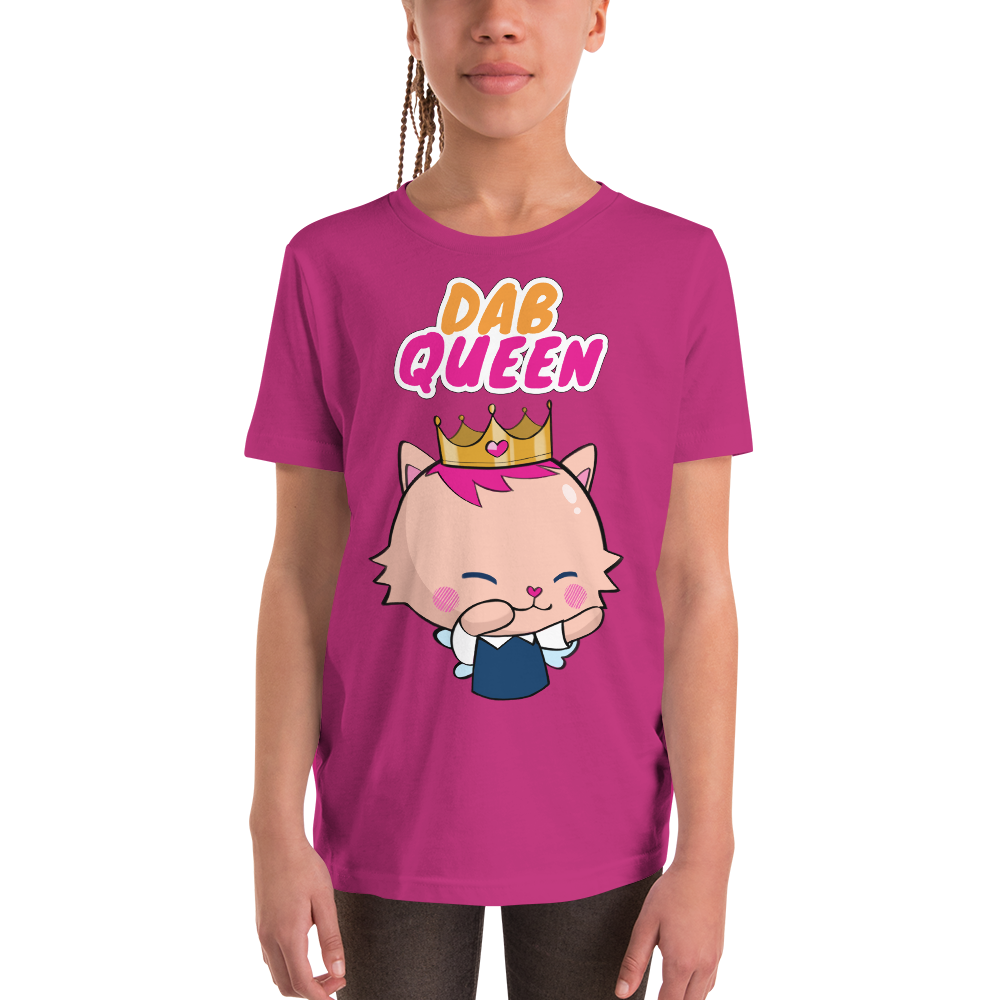 Lubella Cat Princess "Dab Queen" Kawaii Cute Cool Youth T-Shirt