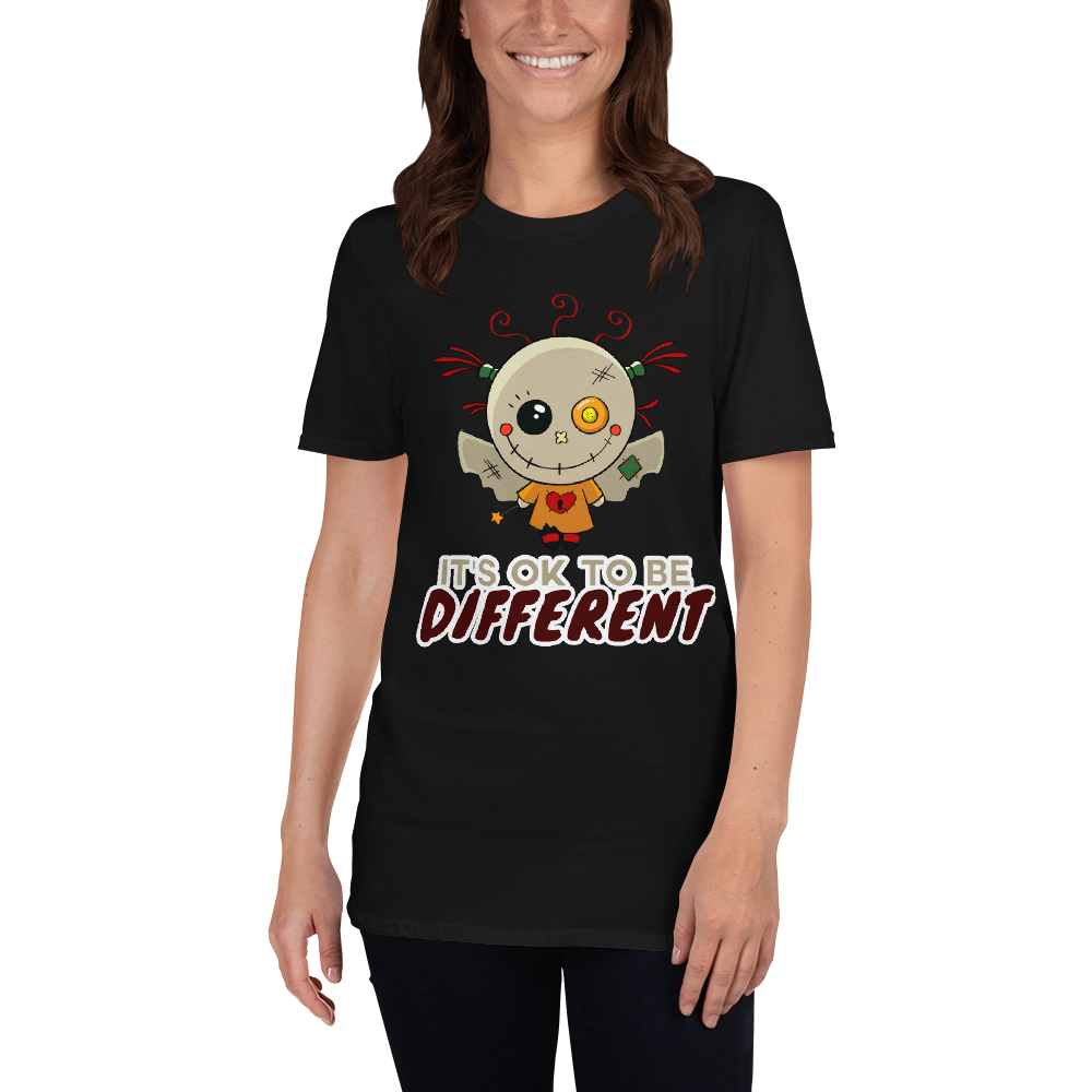 Duvu Doll "Be Different" Kawaii Short-Sleeve Unisex Adult T-Shirt