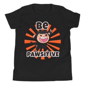 Pawi Hybrid "Be Pawsitive" Kawaii Cute Cool Youth T-Shirt