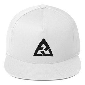 Inkawaii Exclusive Cool Logo White Flat Bill Cap