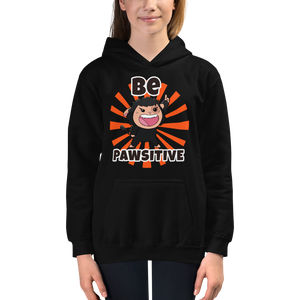 Pawi "Be Pawsitive" Kawaii Cute Cool Kids Hoodie