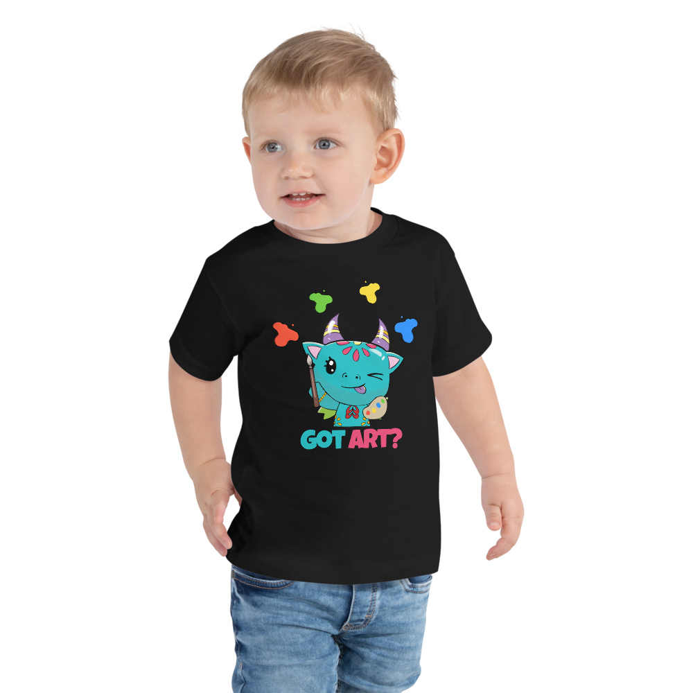 Puara The Pucara Cow "Got Art?" Kawaii Cute Cool Exclusive Toddler T-Shirt