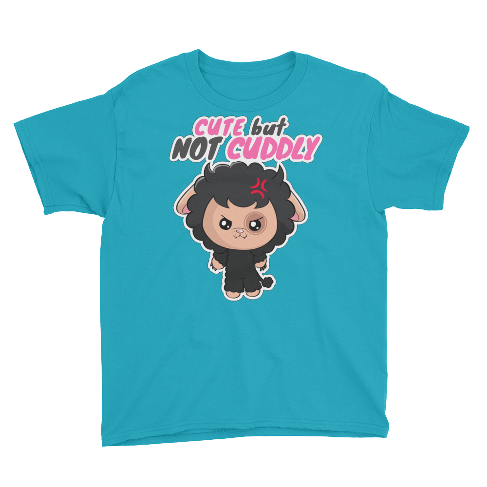 Pawi Hybrid "Cute, Not Cuddly" Kawaii Cool Pastel Color Youth Tee