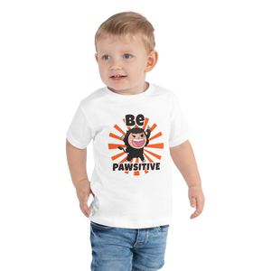 Pawi "Be Pawsitive" Kawaii Cool Exclusive Toddler T-Shirt